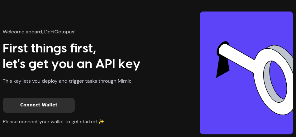 Trying to get the deployment key from the explorer app